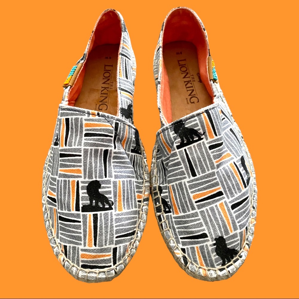 UBUNTU Disney Lion King Canvas Slip-on Espadrille Shoes Women's Size 8W